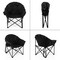 Folding Moon Camping Chair with Padded Seat, Cup Holder and Carrying Bag